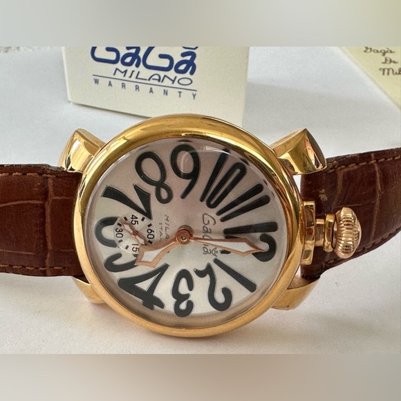 GaGa Milano Manuale48 Rose Gold Plated 5011 Watch - Picture 4 of 15